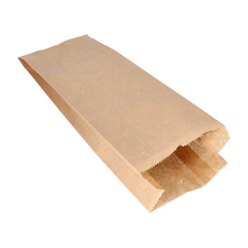 72000 Papierfaltenbeutel gefädelt Kraftpapier 35 cm x 13 cm x 7 cm braun Füllinhalt 2 kg