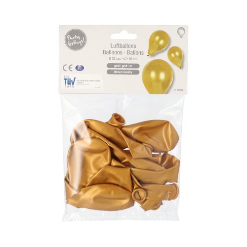 120 Luftballons Ø 25 cm gold 33600 Luftballons Ø 25 cm gold