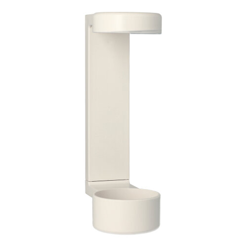 600 Wandhalter 19 cm x 6 cm x 9,5 cm weiss für Drückspender zum Kleben oder Schrauben