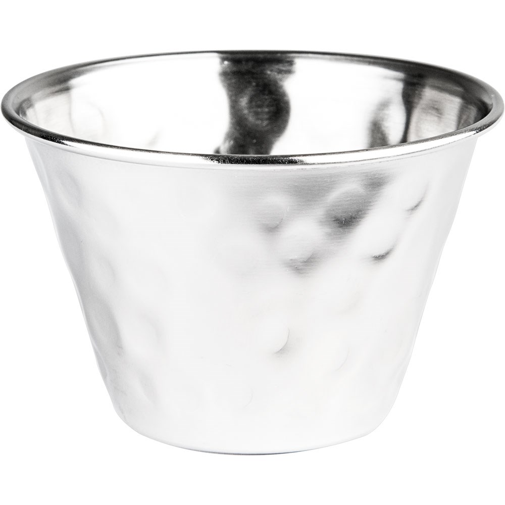 Dip-Schale Edelstahl, Hammerschlagoptik Ø 72 mm, 120 ml