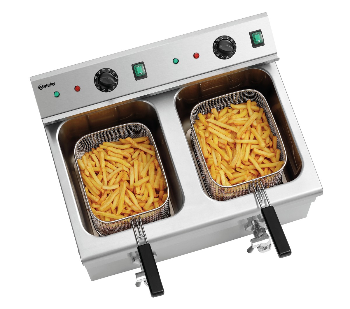 Induktions-Fritteuse 2x8L Plus