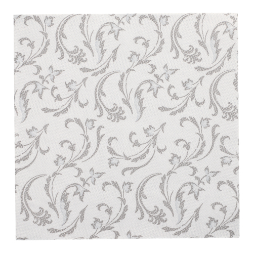 12500 Servietten "ROYAL Collection" 1/4-Falz 40 cm x 40 cm grau "Damascato"