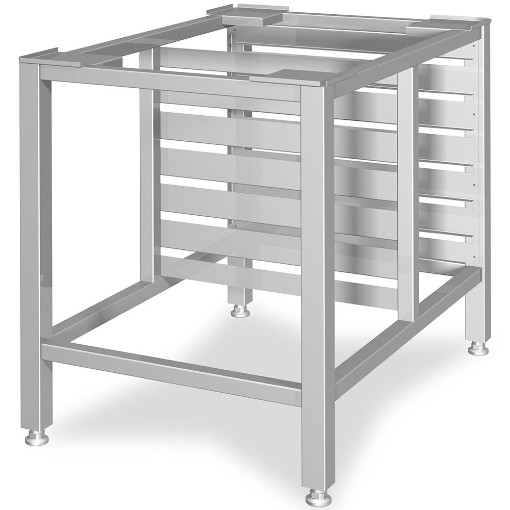 Untergestell mit GN 1/1 Einschubschienen, 810x565x700 mm, verschweißt Untergestell mit GN 1/1 Einschubschienen, 1050x770x750 mm, verschweißt