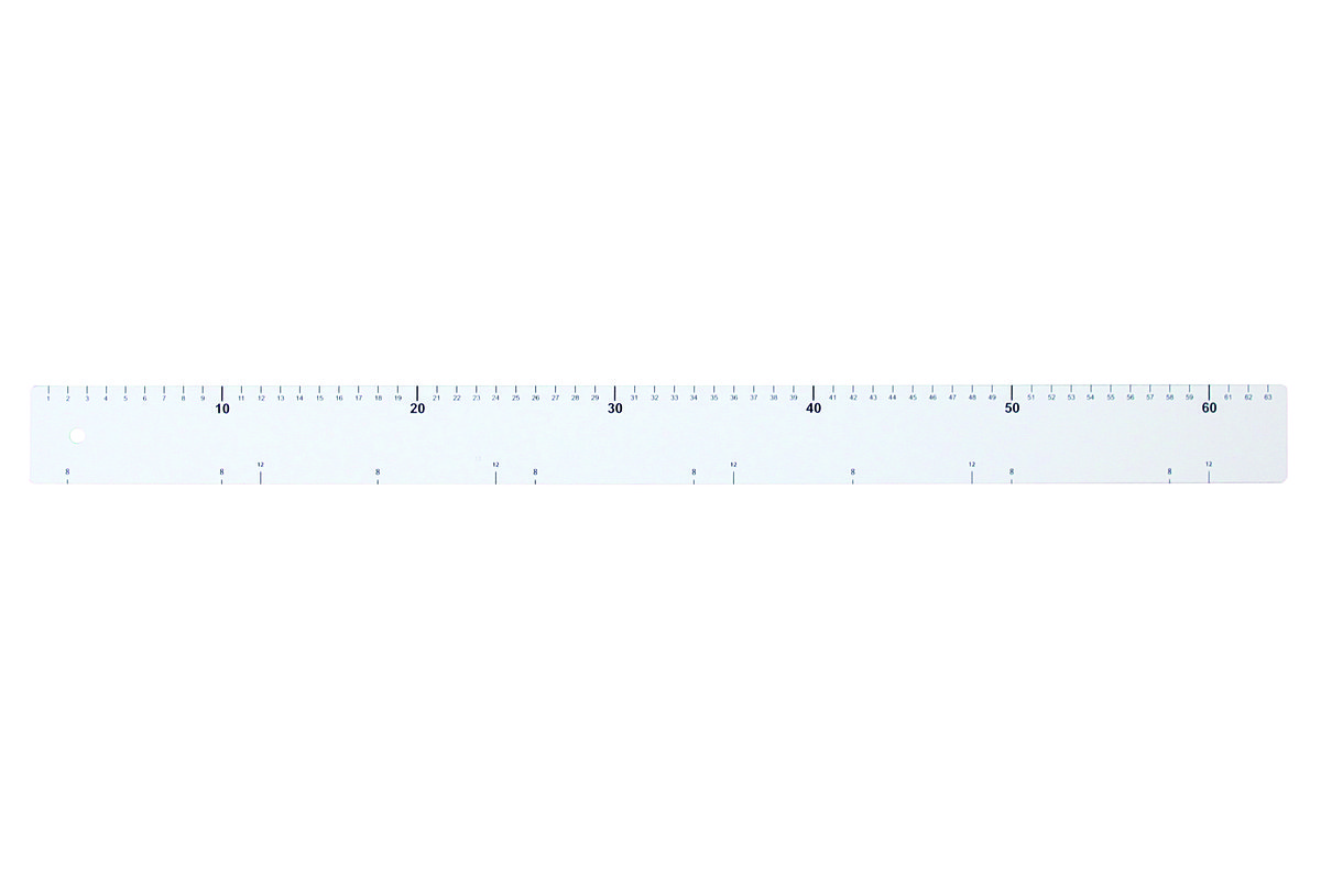 Backlineal, 640 x 50 x 2 mm , flexibel