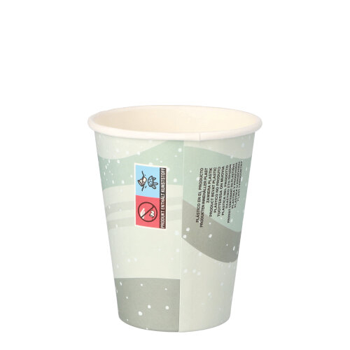 12000 Trinkbecher, Pappe "To Go" 0,2 l Ø 8 cm · 9,2 cm "Snowtime"