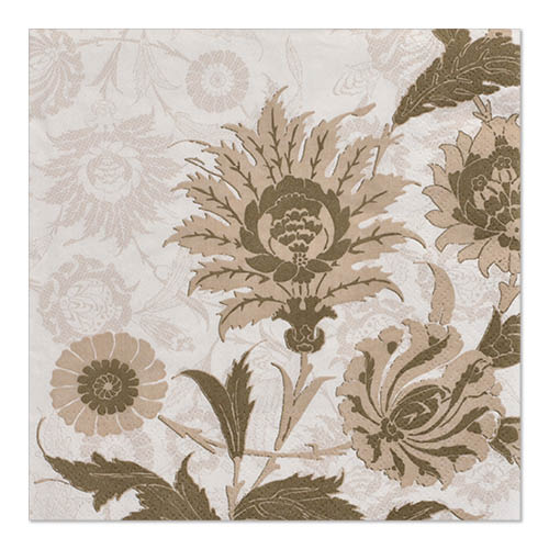 22800 Servietten, 3-lagig 1/4-Falz 33 cm x 33 cm "Natural Flowers"