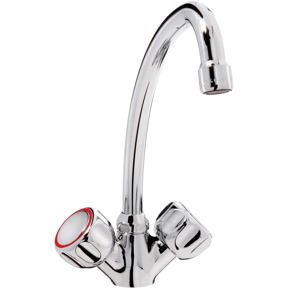 MONOLITH Mischbatterie, Einloch-Montage, zwei Mischventile MONOLITH Mischbatterie, Einloch-Montage, zwei Mischventile