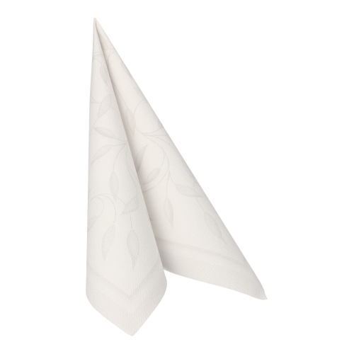 12000 Servietten "ROYAL Collection" 1/4-Falz 40 cm x 40 cm weiss "New Mediterran"
