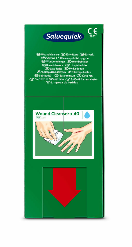 Cederroth Wipes Salvequick Wundreiniger refill für Savett-Spender REF 51011006