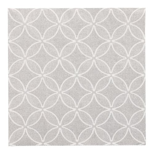 20 Servietten "ROYAL Collection" 1/4-Falz 40 cm x 40 cm grau "Circle Flowers" 12000 Servietten "ROYAL Collection" 1/4-Falz 40 cm x 40 cm grau "Circle Flowers"