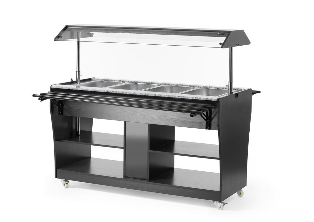 Buffet-Theke beheizt, HENDI, GN 1/1, 1490x765x(H)1370mm
