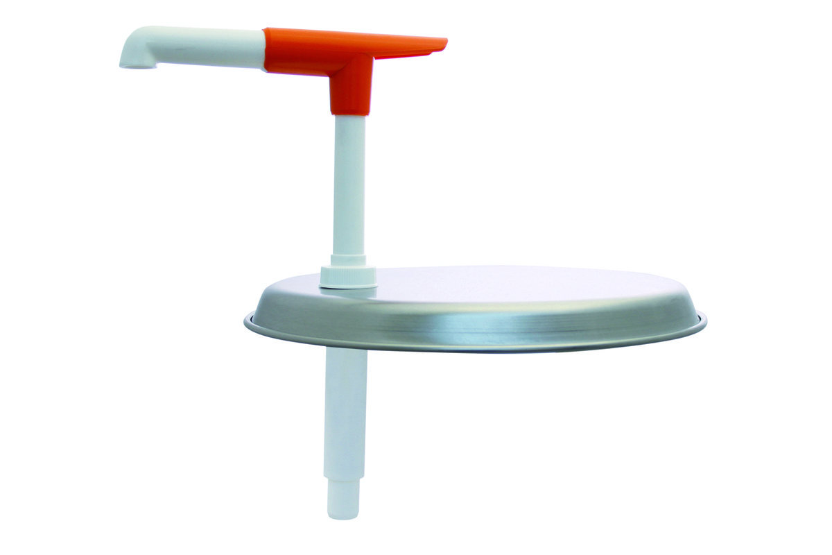 Deckel inklusive Pumpe weiss/orange