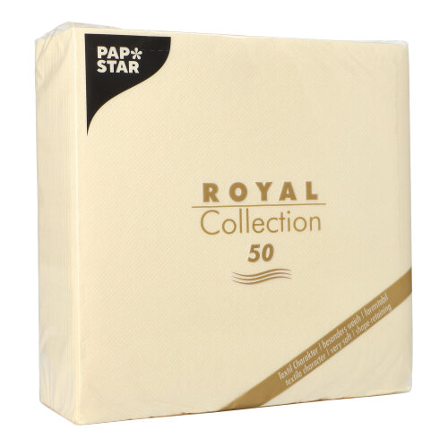 250 Servietten "ROYAL Collection" 1/4-Falz 40 cm x 40 cm champagner 12500 Servietten "ROYAL Collection" 1/4-Falz 40 cm x 40 cm champagner