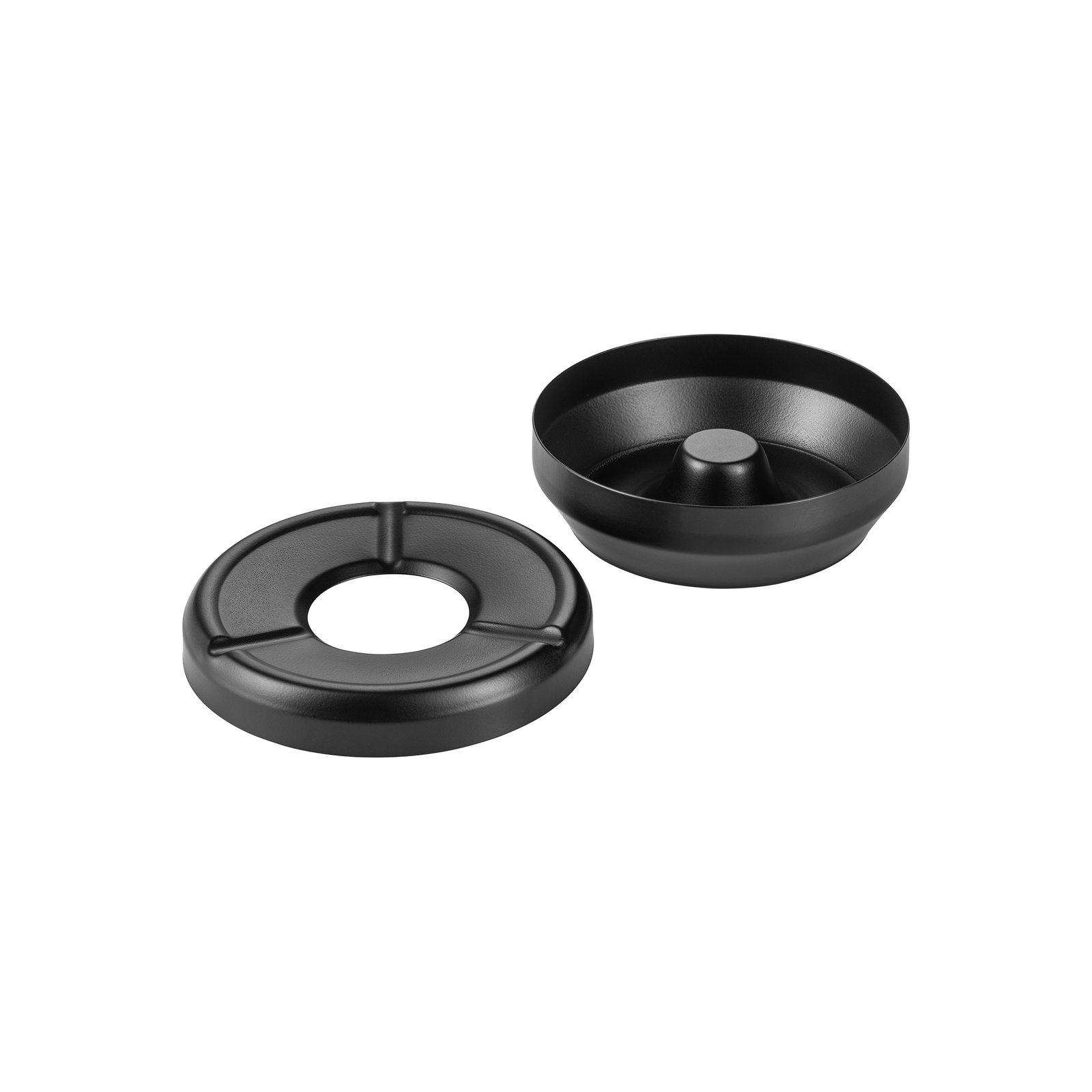 Windaschenbecher Ø 12,5 cm schwarz Edelstahl