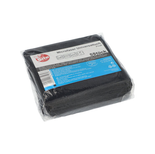 2160 Microfasertücher 32 cm x 32 cm schwarz "Profi"