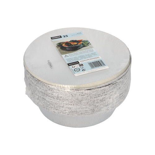 4000 Schalen, Alu + Einlegedeckel, PP-beschichtet rund 0,77 l Ø 18,2 cm · 4 cm