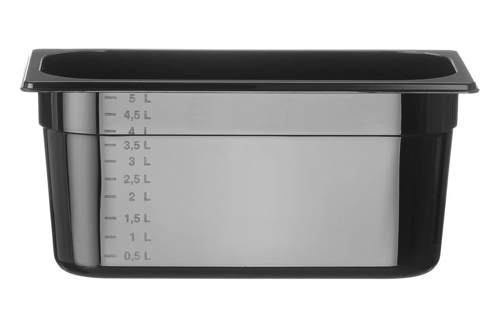 Gastronorm-Behälter 1/3, HENDI, Profi Line, GN 1/3, 5,7L, Schwarz, 325x176x(H)150mm
