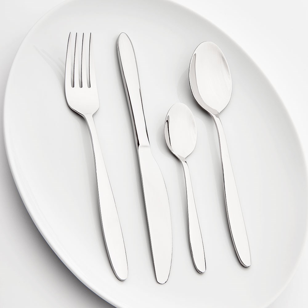 Menülöffel aus der Besteckserie Segura, (L) 18,5 cm Menümesser, Stalgast, Besteckserie Segura, Edelstahl