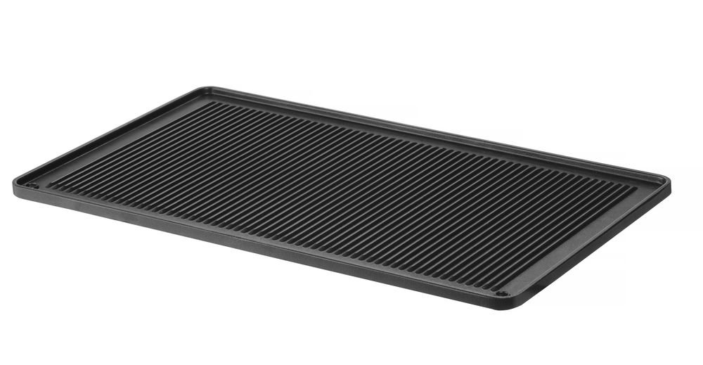 Grillplatte, gerippt CONVECTOMAT GRILLPLATE, HENDI, GN 1/1, 530x325x(H)15mm