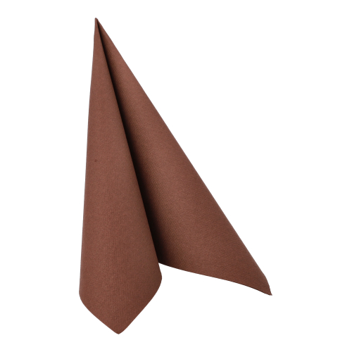 12500 Servietten "ROYAL Collection" 1/4-Falz 40 cm x 40 cm braun
