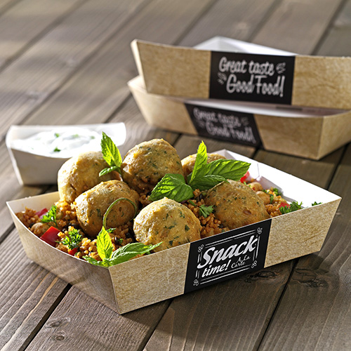 50 Snacktrays, Pappe "pure" 3 cm x 3,3 cm x 10,5 cm "Good Food" 33600 Snacktrays, Pappe "pure" 3 cm x 3,3 cm x 10,5 cm "Good Food"