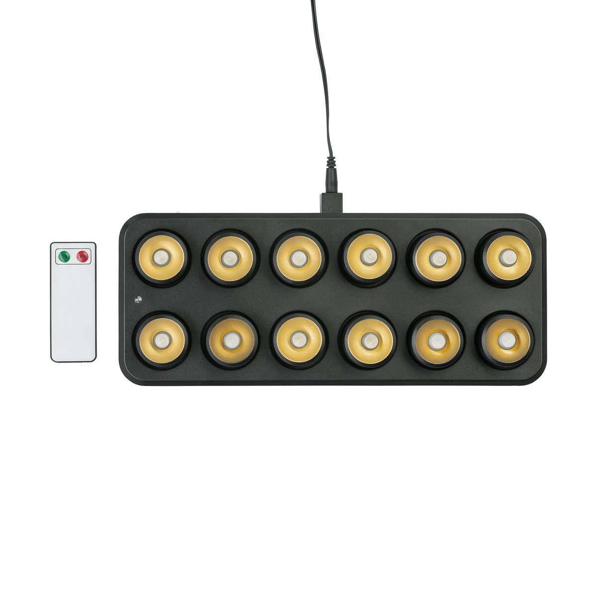 LED Teelichter YUYU, 30 x 14 x 3 cm, wiederaufladbar