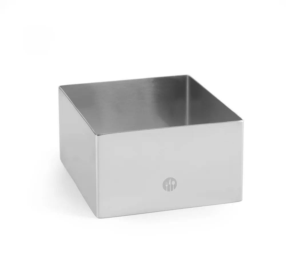 Speiseringe und Stampfer, quadratisch, Speisering, 80x80x(H)45mm