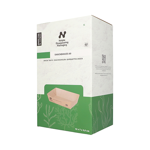 10080 Snacktrays, Pappe "NOTPLA" 3,5 cm x 7 cm x 12 cm braun