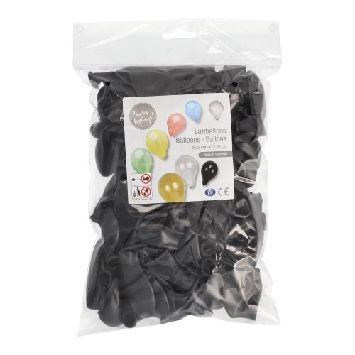 100 Luftballons Ø 25 cm schwarz 42000 Luftballons Ø 25 cm schwarz