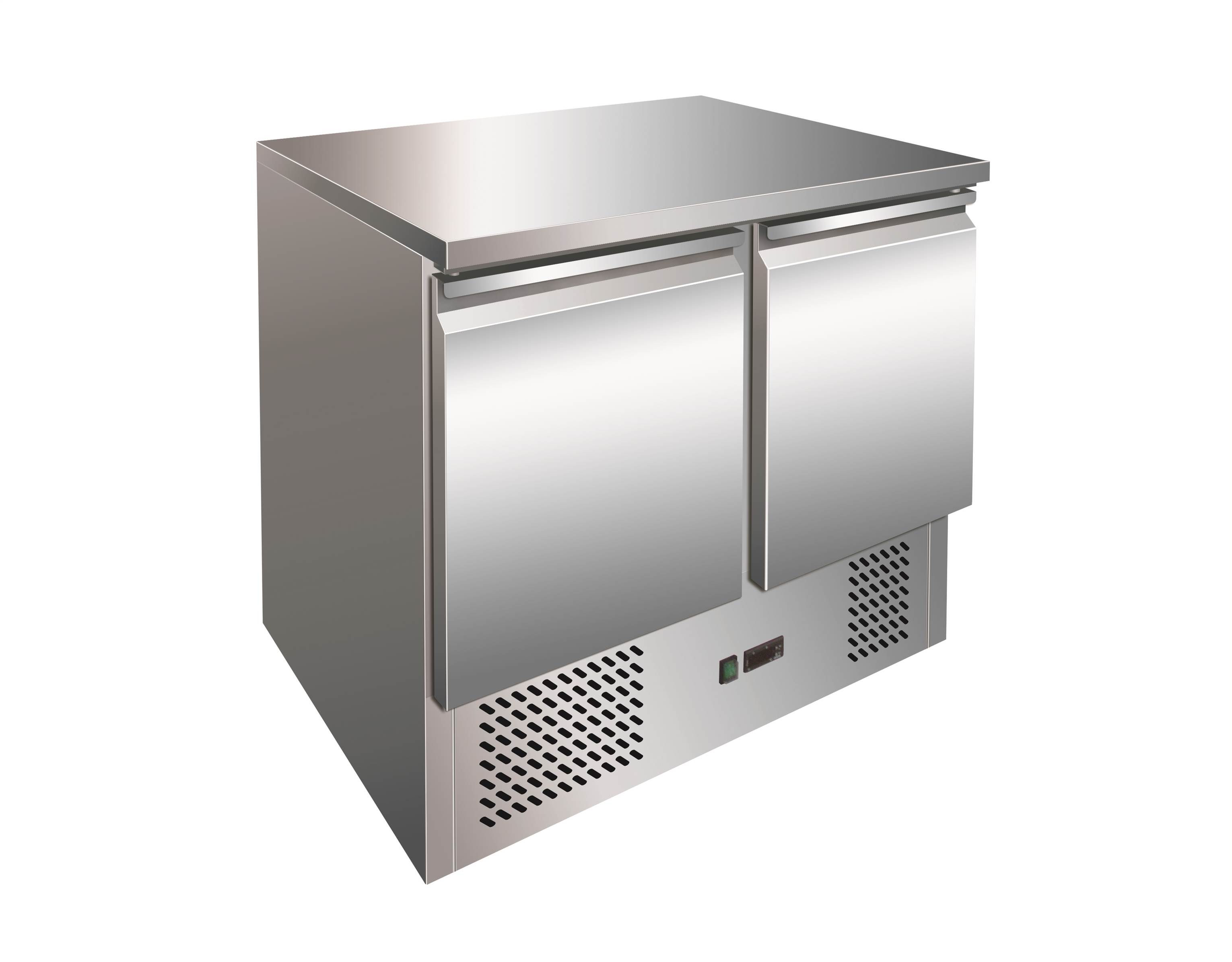 2-türiger Tiefkühl-Arbeitstisch GN1/1 mit statischer Kühlung, 201 Liter 2-türiger Tiefkühl-Arbeitstisch GN1/1 mit statischer Kühlung, 201 Liter