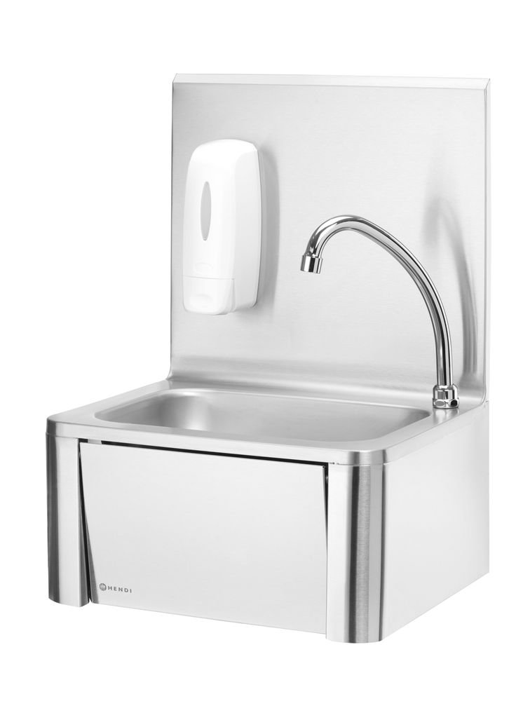 Handwaschbecken mit Kniebedienung, HENDI, 400x335x(H)570mm