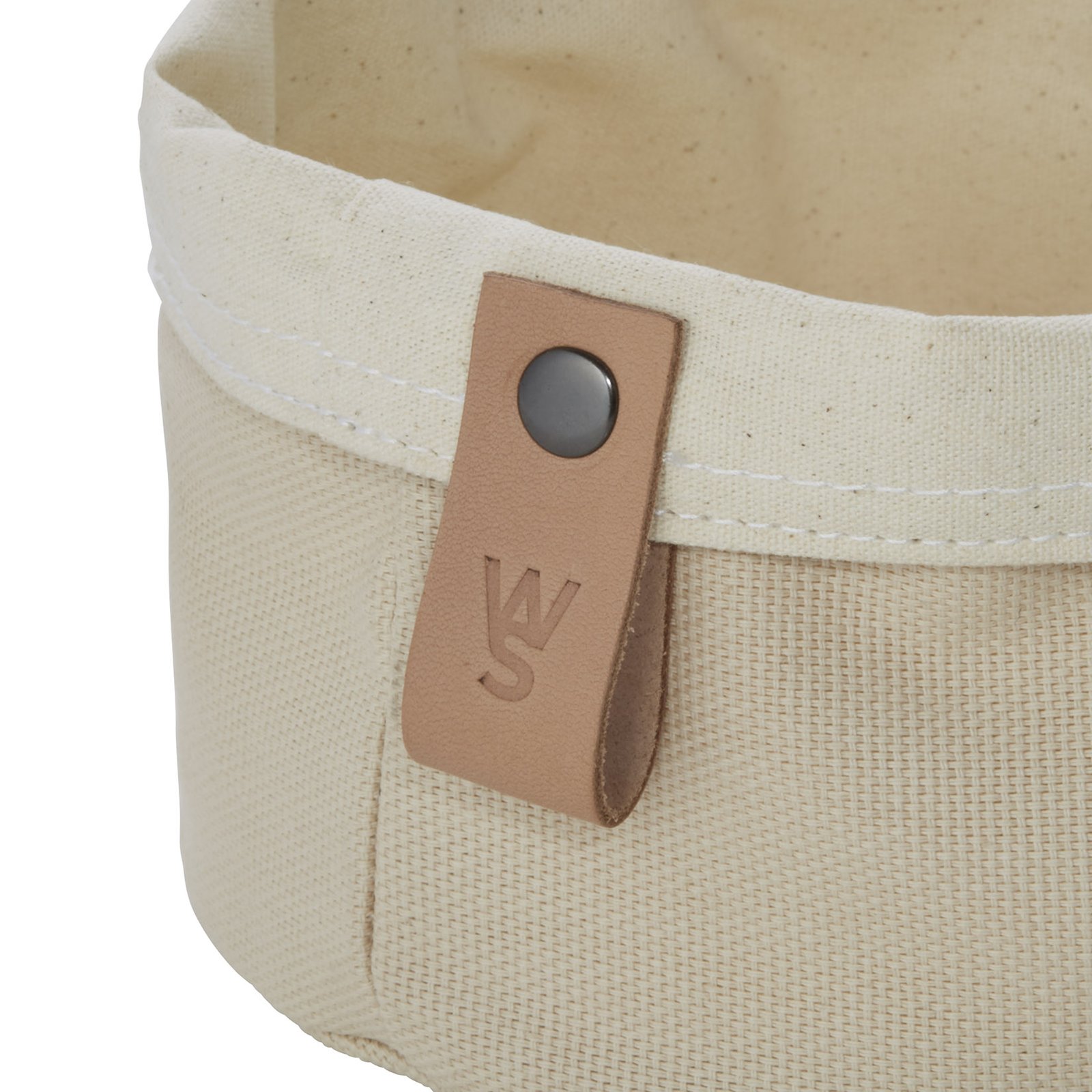 Brottasche FLIP COTTON, Ø 17 cm, Höhe 10 cm, cream, Canvas Brottasche FLIP COTTON, Ø 17 cm, Höhe 10 cm, cream, Canvas