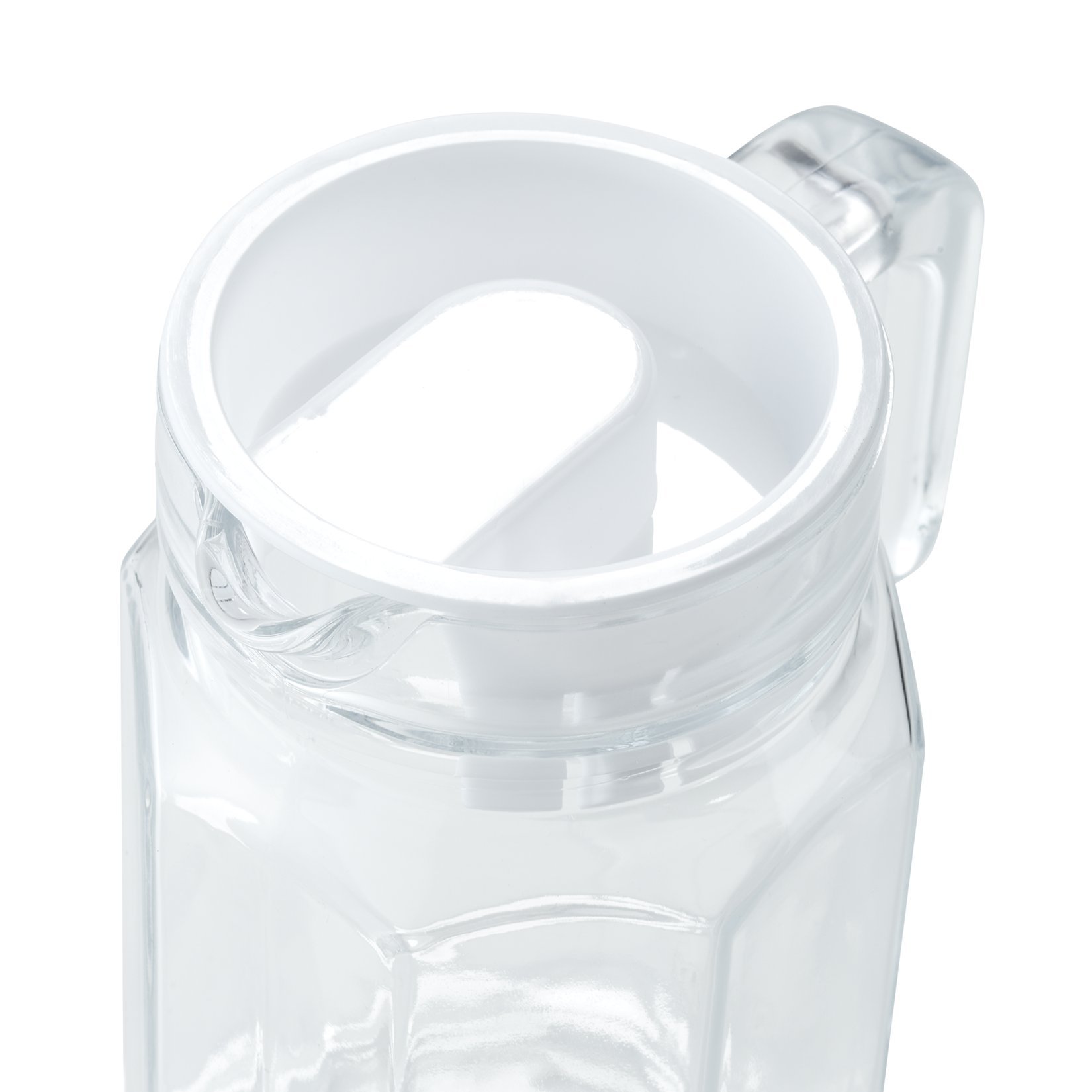Krug mit Kunststoffdeckel, 0,5 ltr., Ø 7,5 cm, (H) 16 cm