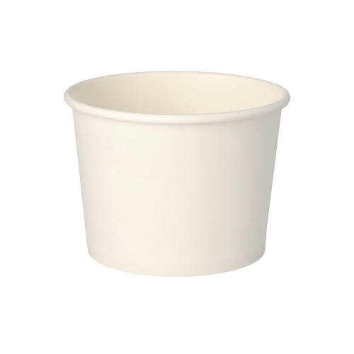 6000 Suppenbecher, Pappe "To Go" rund 500 ml Ø 11 cm · 8,3 cm weiss
