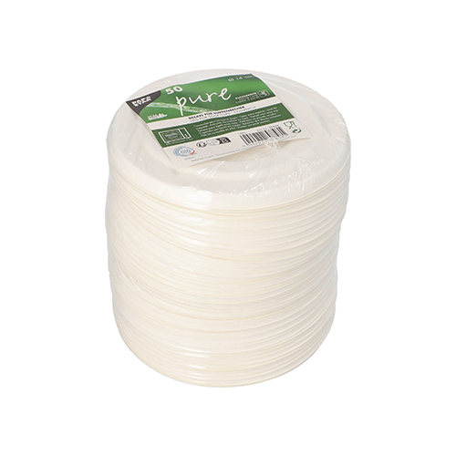 7200 Deckel für Suppenbecher, Zuckerrohr "pure" Ø 14 cm weiss