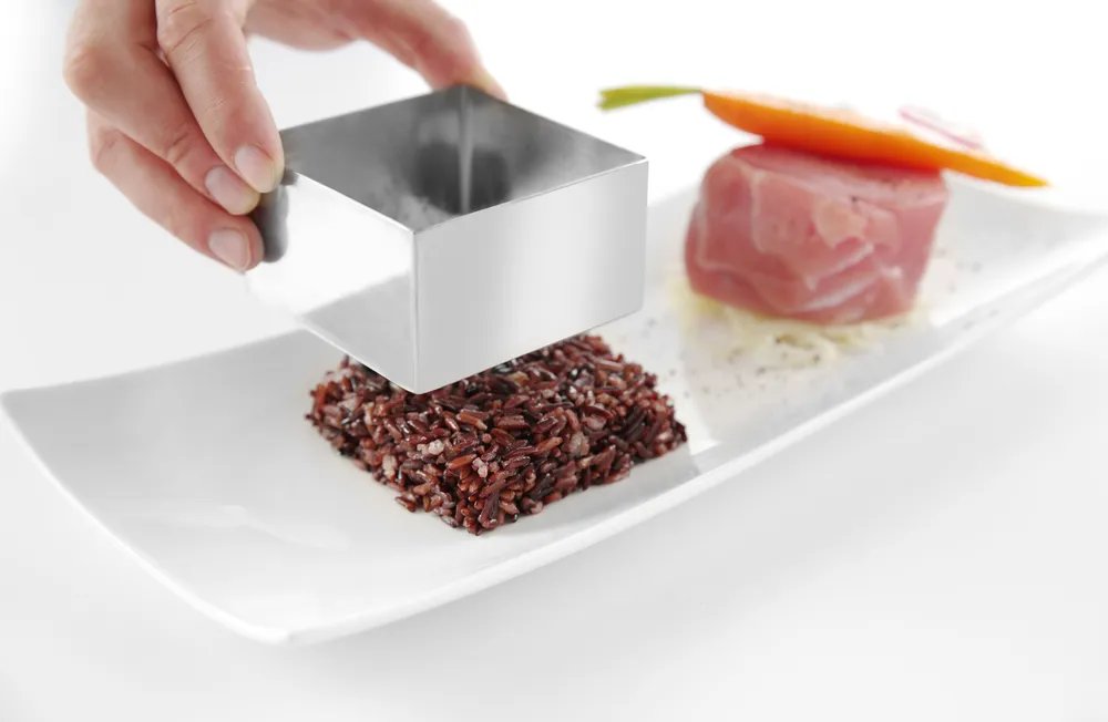 Speiseringe und Stampfer, quadratisch, Speisering, 80x80x(H)45mm Speiseringe und Stampfer, quadratisch, Speisering, 80x80x(H)45mm