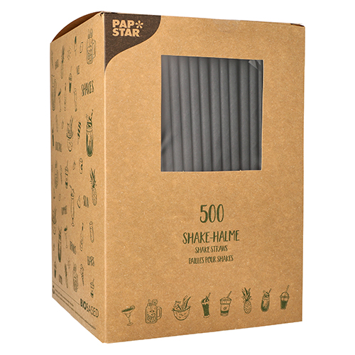 500 Shake-Halme Papier Ø 8 mm · 25 cm schwarz 48000 Shake-Halme Papier Ø 8 mm · 25 cm schwarz