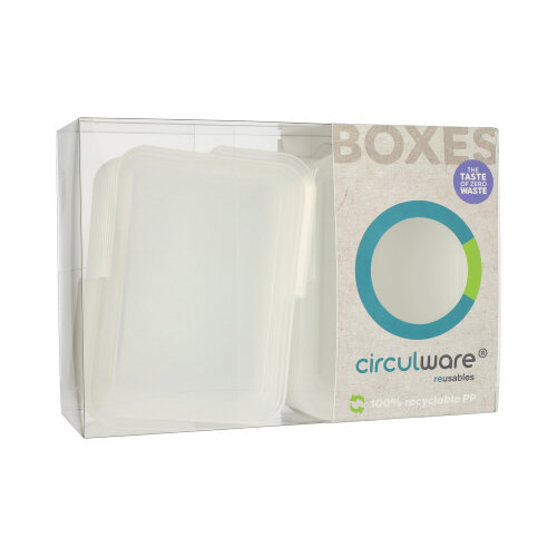 Circulware by Haval Deckel für Mehrweg-Schalen Mix & Match eckig 2,5 cm x 15,6 cm x 11,7 cm transparent Circulware by Haval Deckel für Mehrweg-Schalen Mix & Match eckig 2,5 cm x 15,6 cm x 11,7 cm transparent