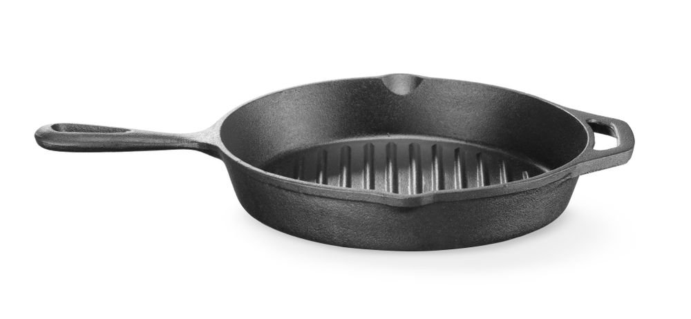 Gusseisen-Grillpfanne, 398x265x(H)48mm Gusseisen-Grillpfanne, 398x265x(H)48mm