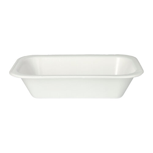 2500 Siegelschalen, XPS 950 ml 5,6 cm x 15 cm x 24 cm weiss laminiert