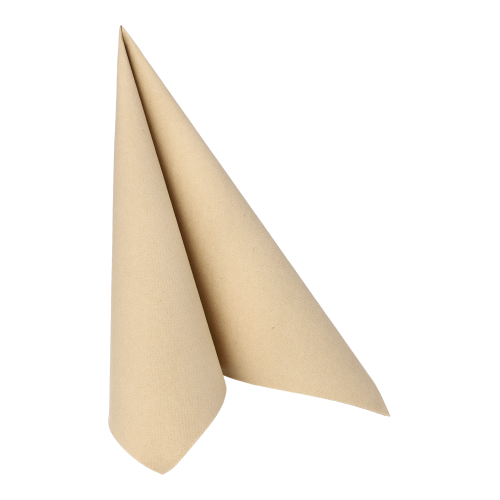 12500 Servietten "ROYAL Collection" 1/4-Falz 40 cm x 40 cm sand in Papierverpackung