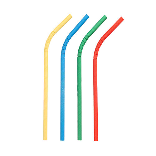 88000 Trinkhalme Papier Ø 6 mm · 20 cm farbig sortiert flexibel