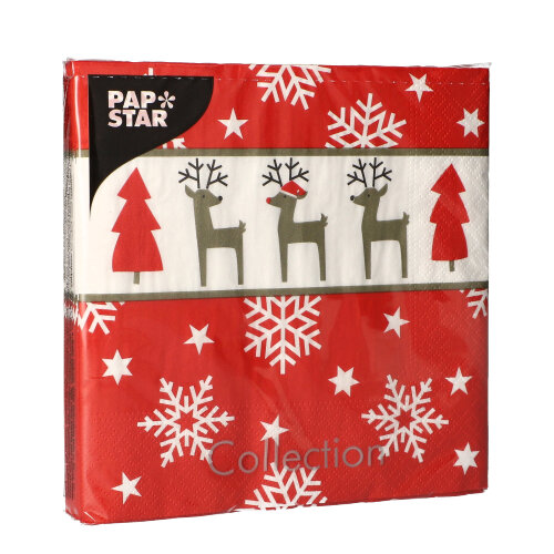 20 Servietten, 3-lagig 1/4-Falz 33 cm x 33 cm "Rudi" 21600 Servietten, 3-lagig 1/4-Falz 33 cm x 33 cm "Rudi"