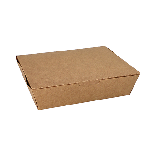 100 Lunchboxen, Pappe 3-geteilt 600 ml 5 cm x 14,8 cm x 18,3 cm braun 1900 Lunchboxen, Pappe 3-geteilt 600 ml 5 cm x 14,8 cm x 18,3 cm braun