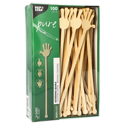32000 Getränke-Quirle, Bambus "pure" 21 cm "Hands"