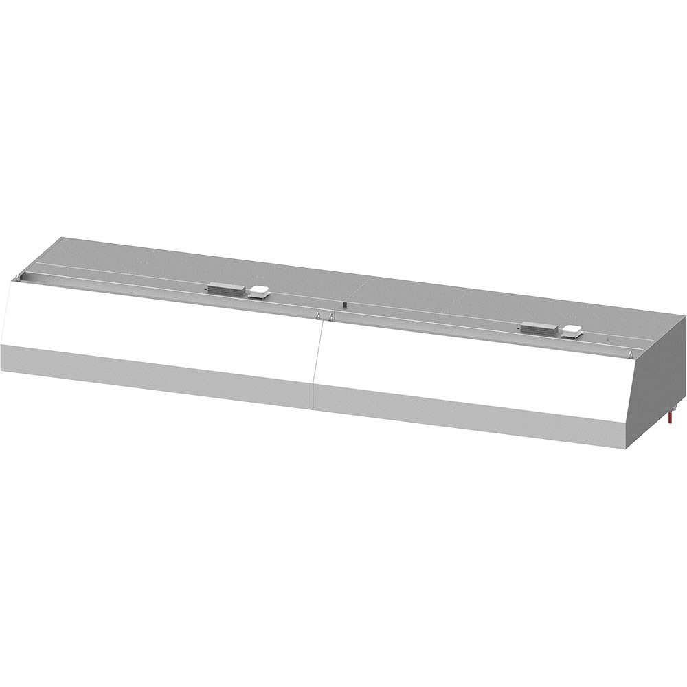 Wandhaube "Basic Line", Trapezform 3900 mm x 900 mm mit Flammschutzfilter Typ B
