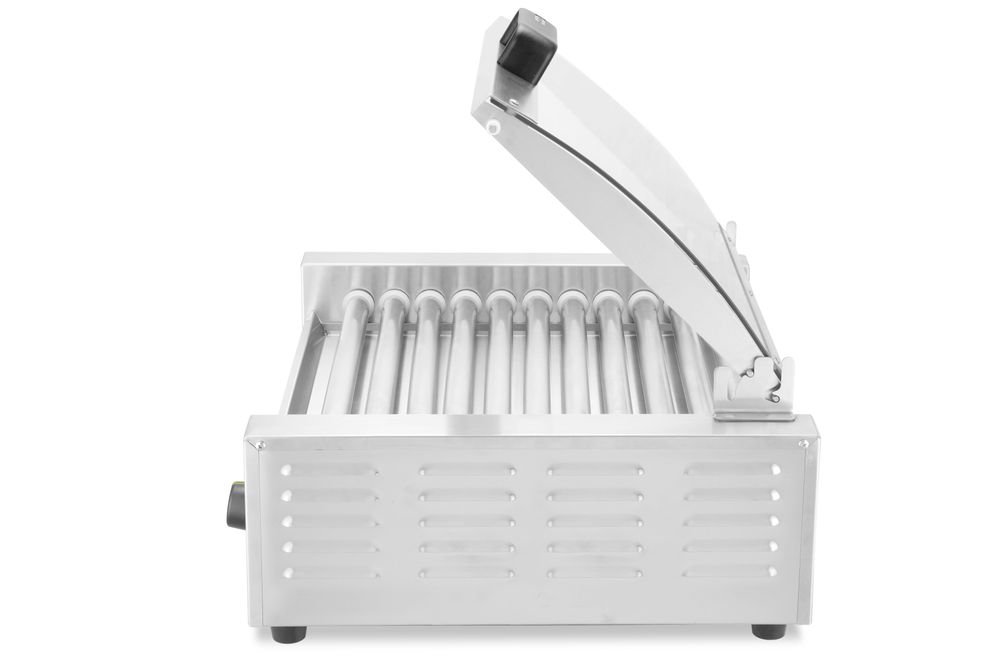 Rollengrill - 2 Zonen mit Energiesparabdeckung, 11 Rollen, 220-240V/980W, 566x527x(H)259mm