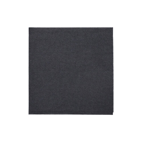 48600 Servietten "DAILY Collection" 1/4-Falz 24 cm x 24 cm schwarz