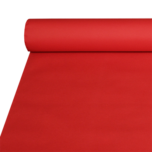 56 Tischdecke, stoffähnlich, Airlaid 20 m x 1,2 m rot
