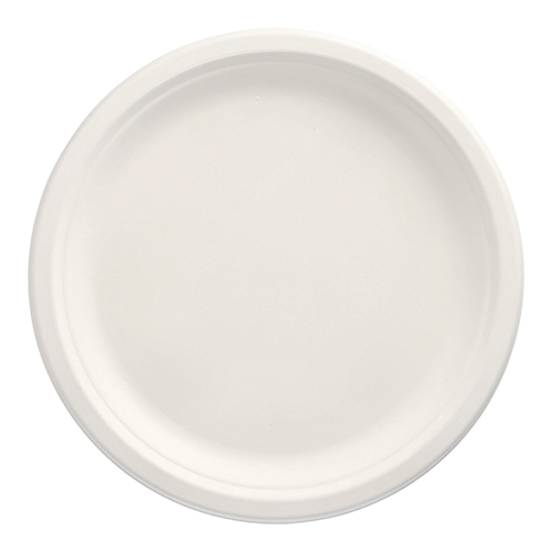 6800 Teller, Zuckerrohr "pure" ungeteilt Ø 26 cm · 2 cm weiss